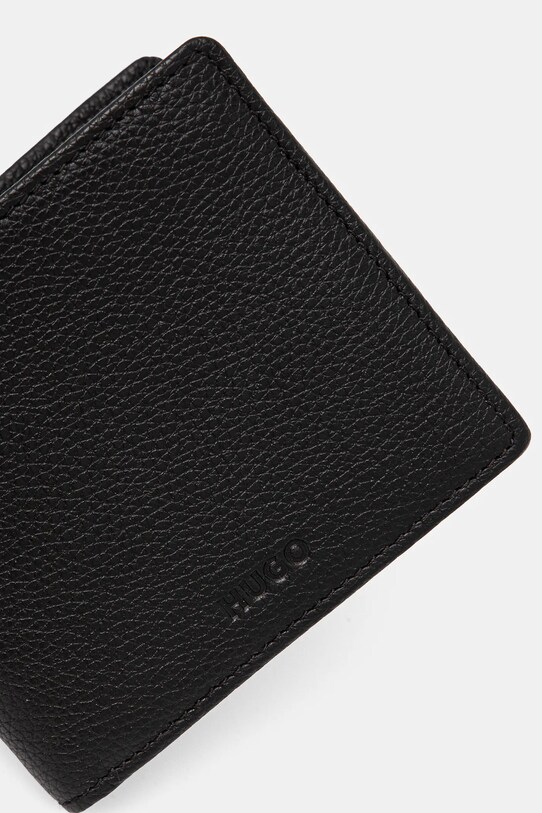 HUGO portofel de piele 50536046 negru