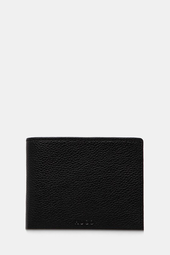 Kožni novčanik HUGO bez uzorka crna 50536054