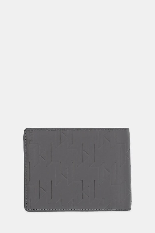 Karl Lagerfeld portofel de piele K/LOOM A1M32015 gri SS25