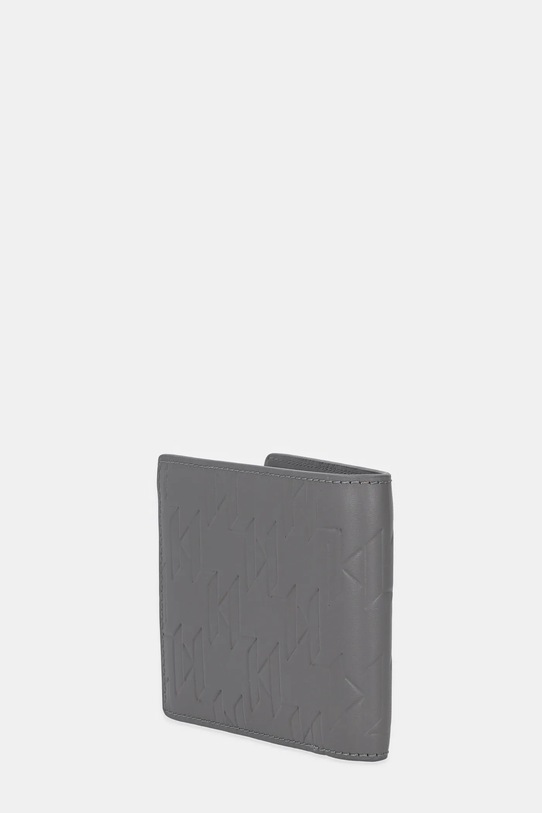 Accesorii Karl Lagerfeld portofel de piele K/LOOM A1M32015 gri