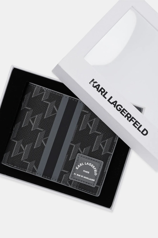 Karl Lagerfeld portofel K/KANVAS A1M32035 negru