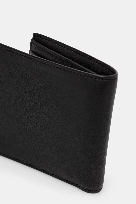HUGO portofel de piele 50536058 negru SS25