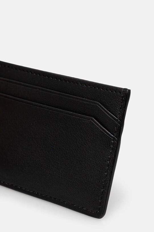 HUGO card holder din piele 50536063 negru SS25