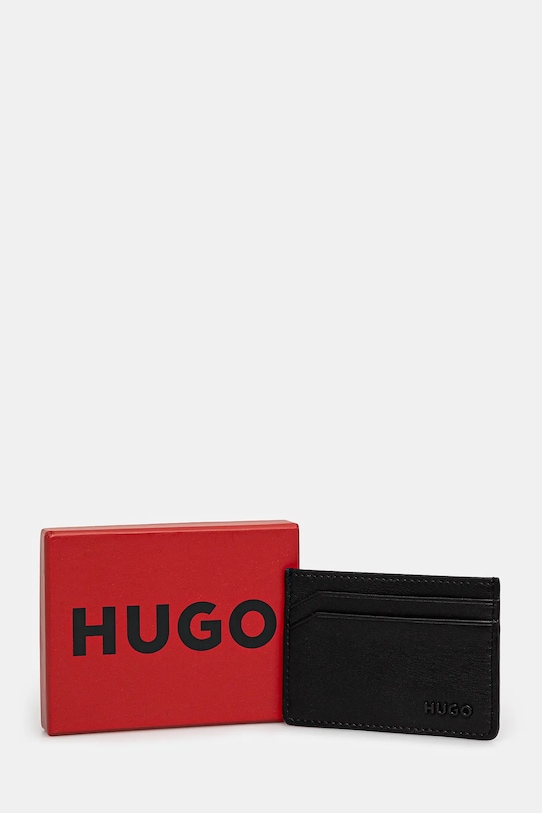 HUGO card holder din piele negru 50536063