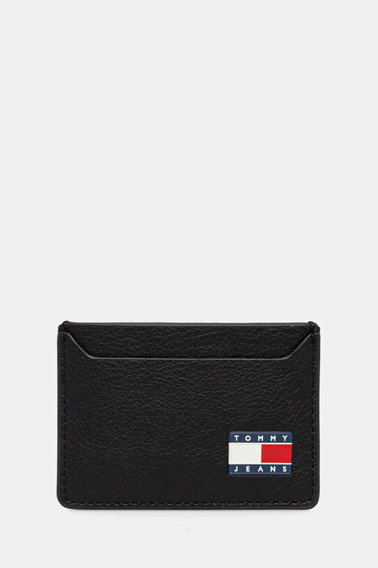 Tommy Jeans etui na karty Planet friendly czarny AM0AM13388