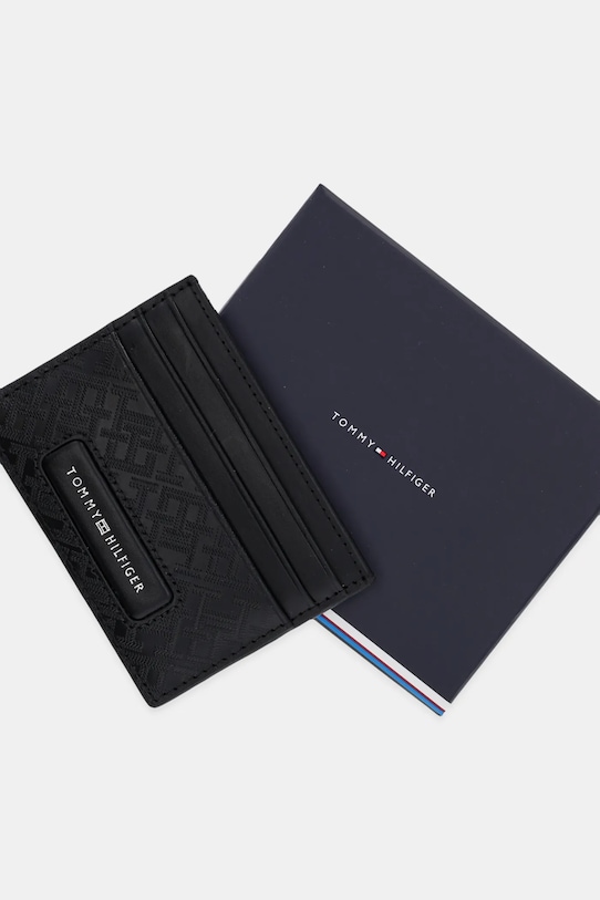 Tommy Hilfiger bőr kártya tok fekete AM0AM13026