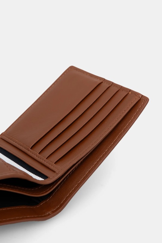 Akcesoria Tommy Hilfiger portfel skórzany AM0AM13032 brązowy