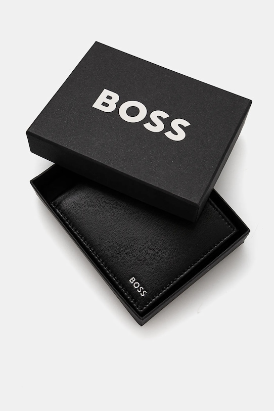 Кожен портфейл BOSS черен 50519259