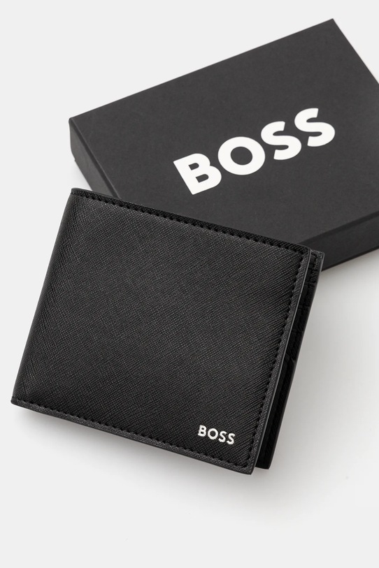 BOSS portafoglio in pelle nero 50536717