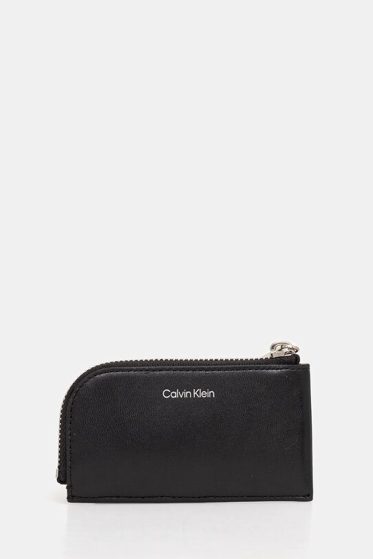 Кожаный кошелек Calvin Klein кожа чёрный K50K512677