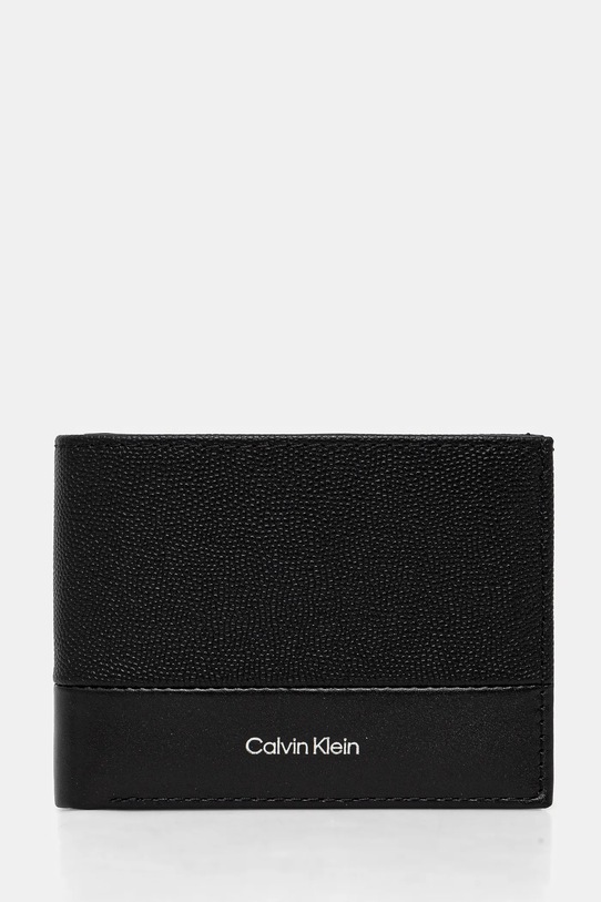 Kožni novčanik Calvin Klein bez uzorka crna K50K512678