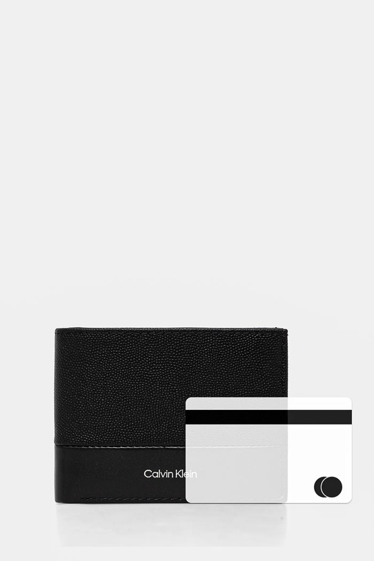 Kožni novčanik Calvin Klein K50K512678 crna