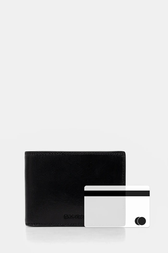Kožená peněženka Calvin Klein K50K512699 černá