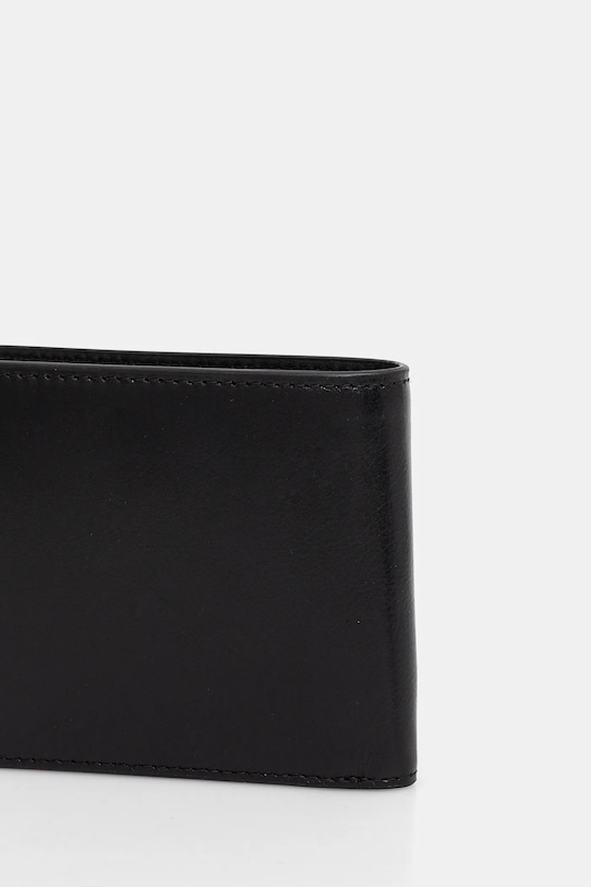 Kožni novčanik Calvin Klein K50K512700 crna SS25