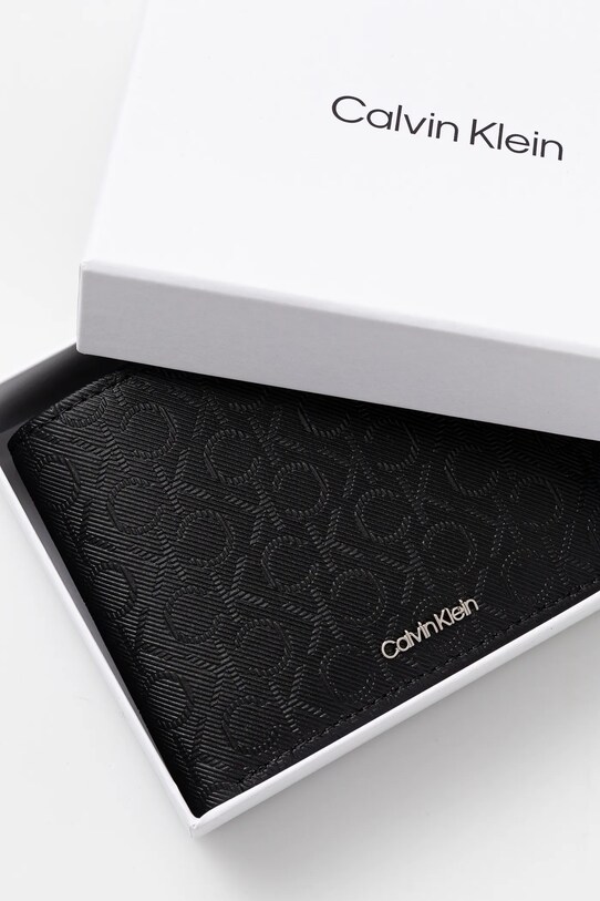 Calvin Klein bőr pénztárca fekete K50K512703