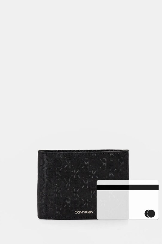 Calvin Klein bőr pénztárca K50K512703 fekete