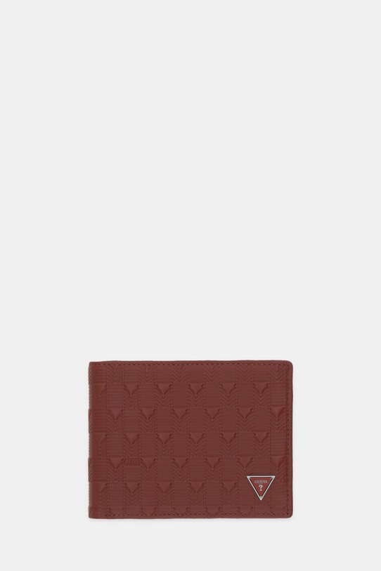 Кожен портфейл Guess MADRID гладка кожа червен SMMADL.LEA20