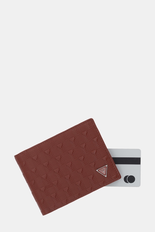Guess portafoglio in pelle MADRID rosso SMMADL.LEA20
