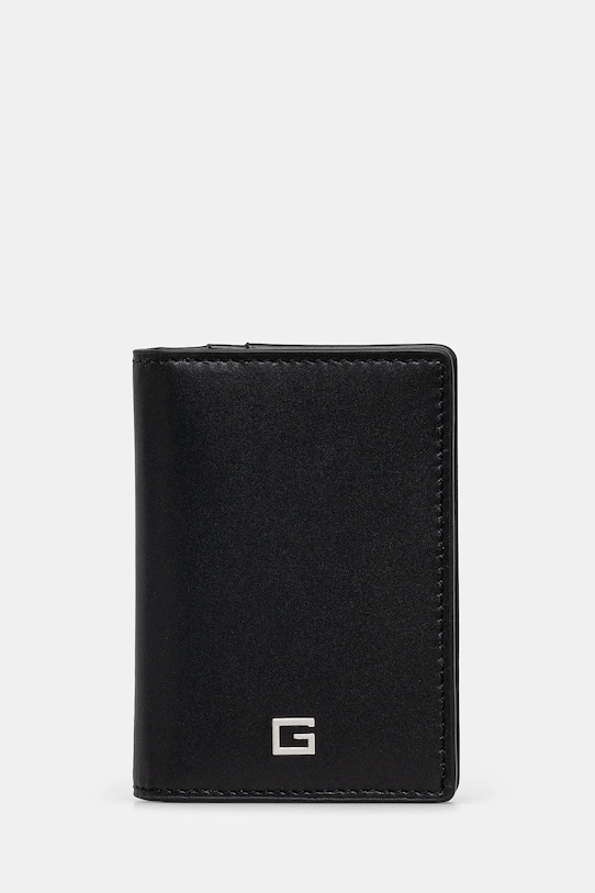 Guess etui na karty skórzane MADRID etui na karty czarny SMMAGS.LEA24