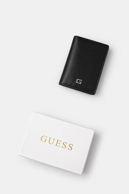 Guess carcasa din piele MADRID negru SMMAGS.LEA24