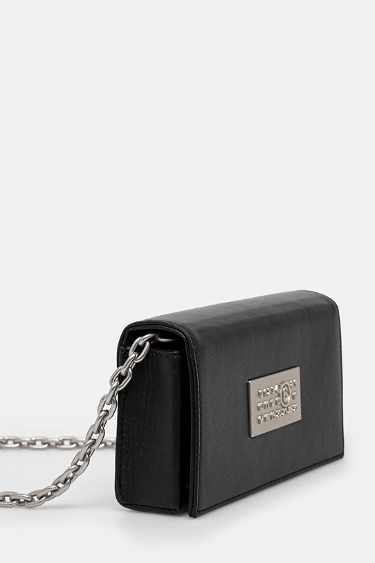 Шкіряна сумка MM6 Maison Margiela SB5ZI0014 чорний SS25
