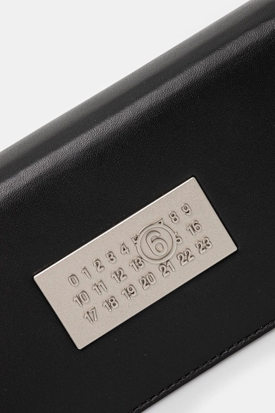 MM6 Maison Margiela pochette in pelle nero SB5ZI0014