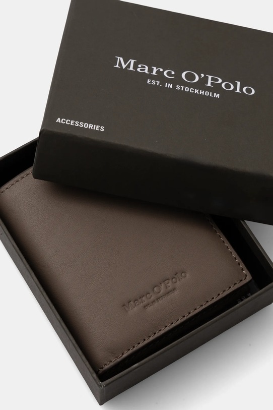 Δερμάτινο πορτοφόλι Marc O'Polo μπεζ 41029915702141