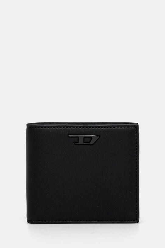 Kožni novčanik Diesel RAVE RAVE BI-FOLD COIN S walle bez uzorka crna X09903.PR227