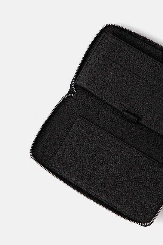 Akcesoria Karl Lagerfeld portfel skórzany 552451.815423 czarny