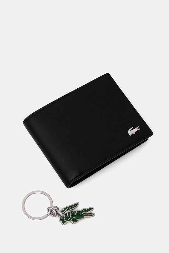 Accessori Lacoste portafoglio e portachiavi NH4860FG nero