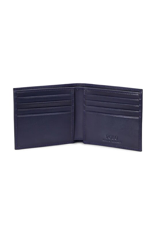 Akcesoria Polo Ralph Lauren portfel skórzany 405962466 granatowy