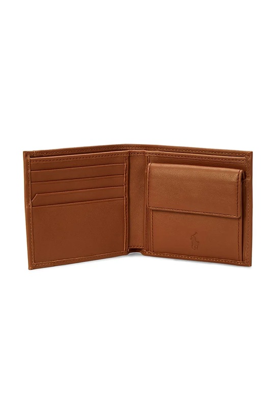 Akcesoria Polo Ralph Lauren portfel skórzany 405963229 brązowy