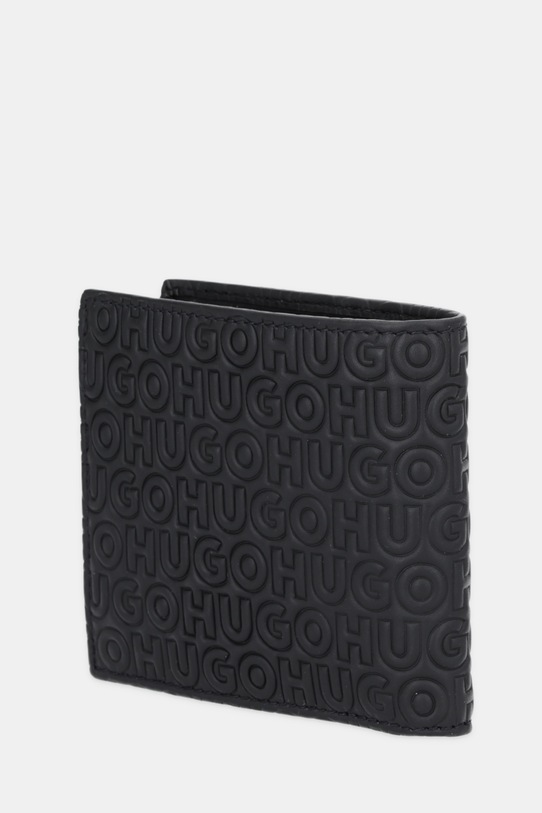 Δερμάτινο πορτοφόλι HUGO 50542006 μαύρο AW25