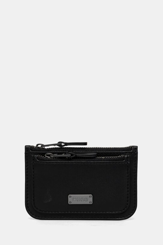 HUGO portofel de piele 50546130 negru SS25