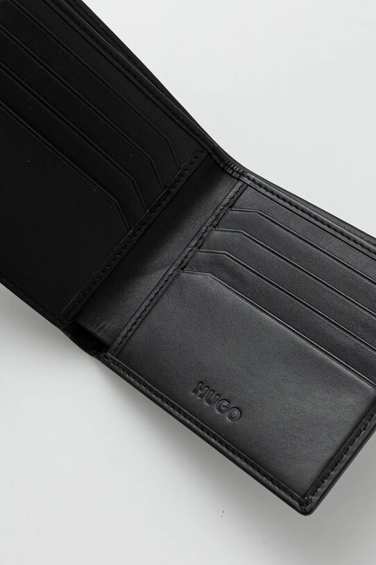 HUGO portofel de piele 50546130 negru