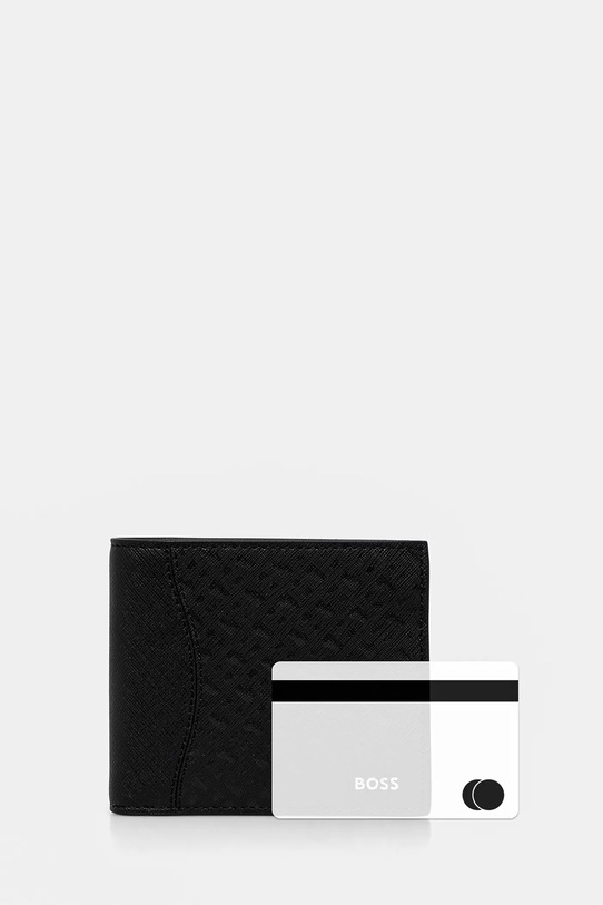 BOSS portfel skórzany 50542388 czarny
