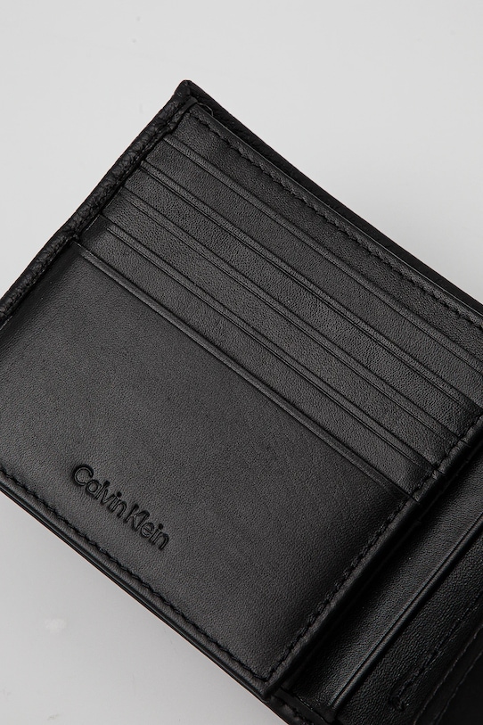 Calvin Klein portfel skórzany K50K512847 czarny SS25