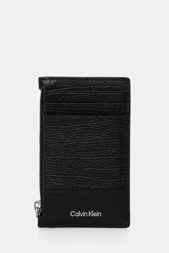 Кожаный кошелек Calvin Klein кожа чёрный K50K512848