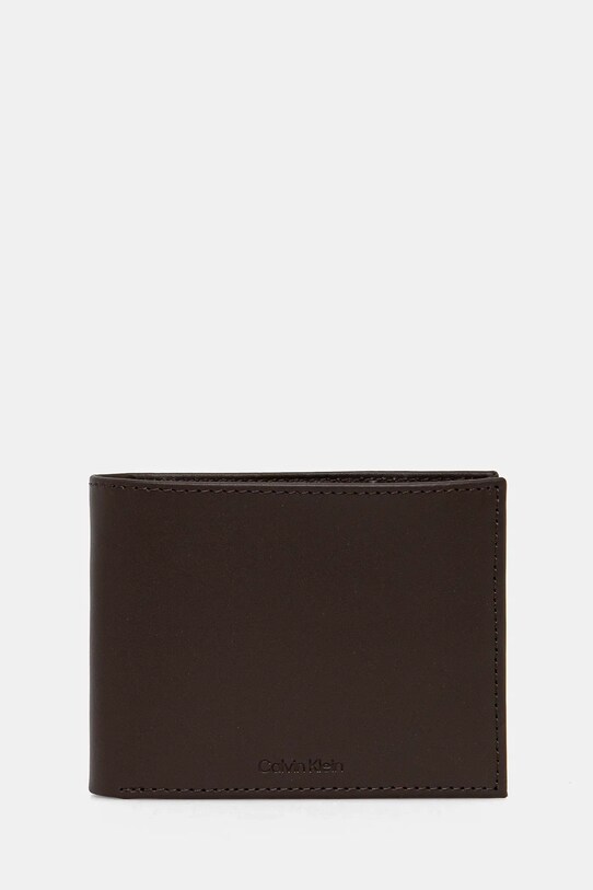 Кожаный кошелек Calvin Klein кожа коричневый K50K512849