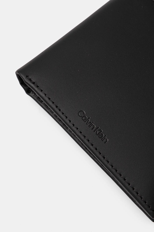 Шкіряний гаманець Calvin Klein чорний K50K512849