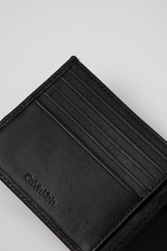 Kožená peňaženka Calvin Klein K50K512858 čierna SS25