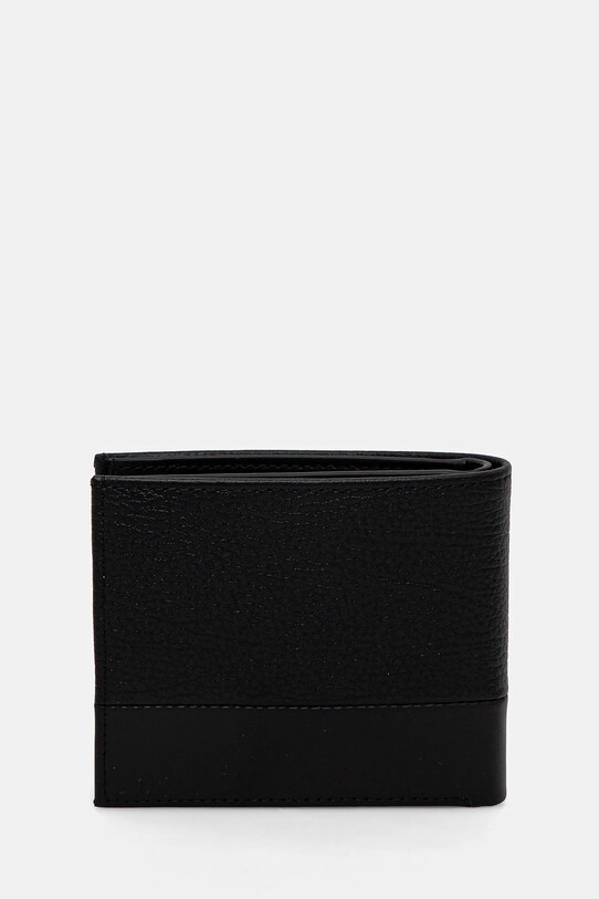 Akcesoria Calvin Klein portfel skórzany K50K512858 czarny
