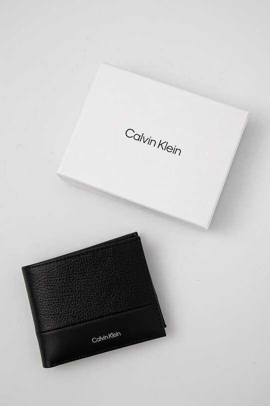 Calvin Klein portfel skórzany czarny K50K512858