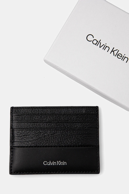 Dodaci Kožni etui za kartice Calvin Klein K50K512860 crna