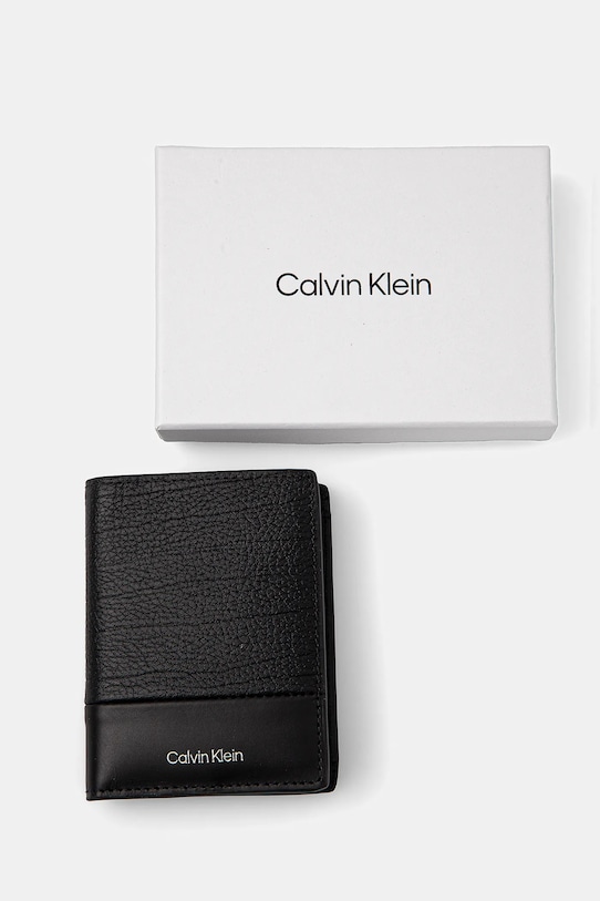 Kožni novčanik Calvin Klein crna K50K512864