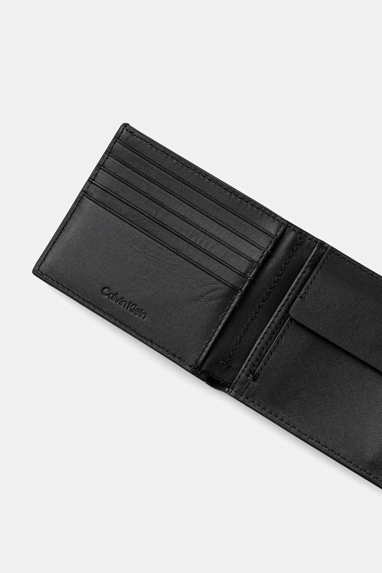 Akcesoria Calvin Klein portfel skórzany K50K512867 czarny