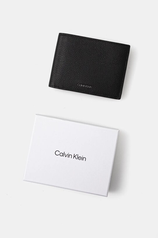 Шкіряний гаманець Calvin Klein K50K512926 чорний