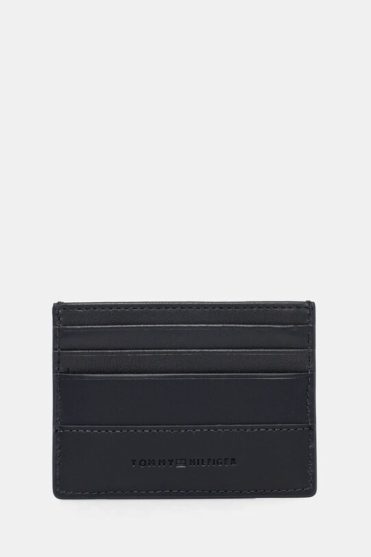 Tommy Hilfiger portacarte in pelle AM0AM13243 blu navy SS25