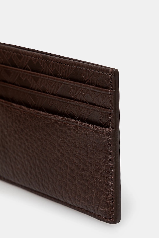Tommy Hilfiger etui na karty skórzane AM0AM13250 brązowy SS25