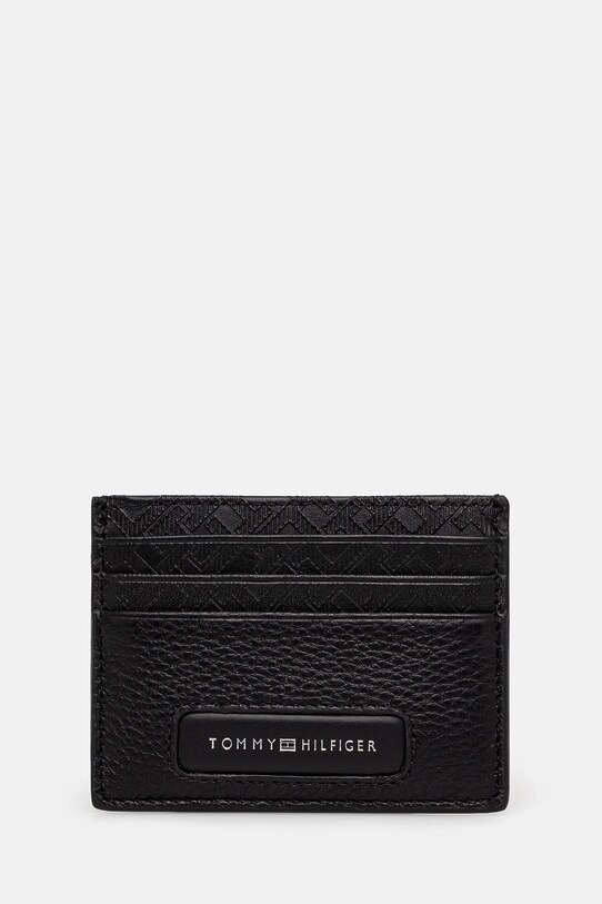 Шкіряний чохол на банківські карти Tommy Hilfiger чохол для карт чорний AM0AM13250